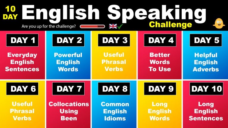 The 10-Day English Speaking Challenge!